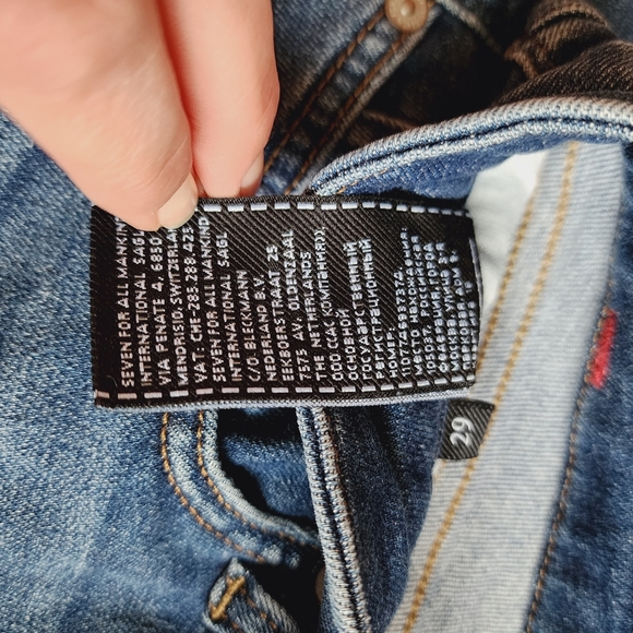 7 for all mankind kimmie high rise cropped jeans size 29 - Picture 9 of 16